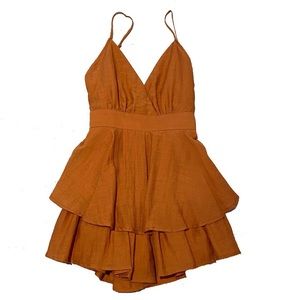 Burnt Orange Romper